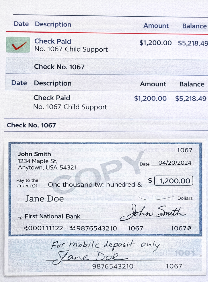 Receipt for payment on Mar 2, 2026